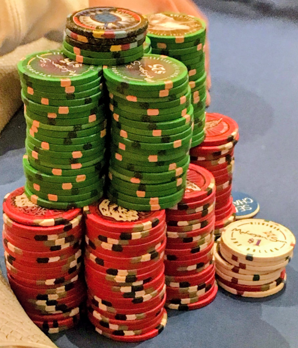 Poker chip stack